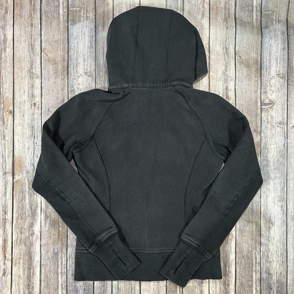 Lululemon Scuba Full Zip Hoodie Sweatshirt Womens 4 Black Jacket Active Gym - Picture 3 of 7